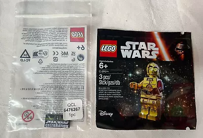Buy Lego Star Wars C-3P0 Red Arm Minfigure Polybag 5002948 & Europe 2023 Tile - New • 14.95£