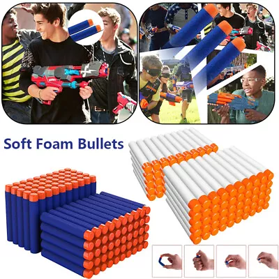 Buy Nerf Bullets Soft Foam Bullets Fits Nerf Darts Guns. N-Strike Elite2.0 Kid Safe • 6.29£