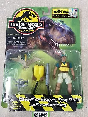 Buy AE696 Kenner Jurassic Park Lost World Nick Van Owen Blaster & Pteranodon MOSC • 44.99£