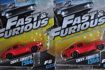 Buy Fast And Furious 8 - 1966 Chevy Corvette X 2 - Approx 1:64 Scale - 30/32 - 2016 • 25.99£