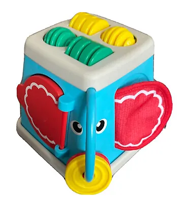 Buy Fisher-Price 5 Sided Activity Cube Elephant Baby Activity Toy 6 Mths Sensory Toy • 7.99£