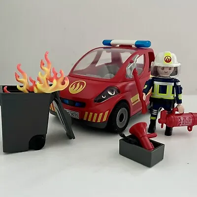 Buy Playmobil 9235 City Action Fire Fighter & Car - Used • 10.99£