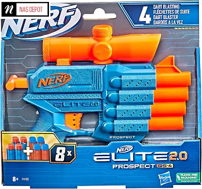 Buy Nerf Elite 2.0 Prospect Elite QS-4 Blaster Toy Gun For Kids - Brand New - UK • 7.99£