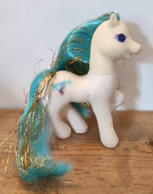 Buy My Little Pony G2 ~ Princess Sapphire ~ White, Blue Glitter Hair ~ Vintage 1997 • 12.99£