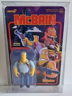 Buy The Simpsons McBain Super7 ReAction Action Figure With Case • 28.99£