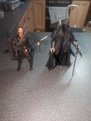 Buy Lord Of The Rings Toy Biz Aragorn And Ring Wraith Figures With Weapons • 9.99£