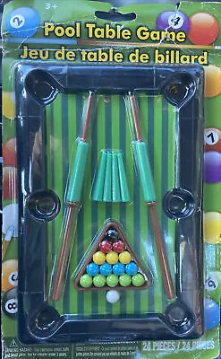Buy Classic Games Pool Table Game With Legs New Sealed Includes Cue Sticks 24 Piece • 3.40£