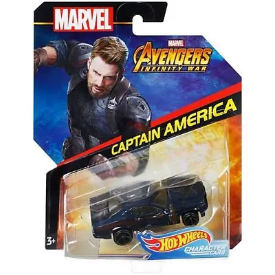 Buy Hot Wheels Marvel Avengers Infinity War - 1:64 Die-Cast Vehicle - Cpt America  • 9.95£