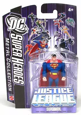 Buy DC SUPER HEROES Metal Collection JUSTICE LEAGUE UNLIMITED 7cm SUPERMAN Figure • 6.99£