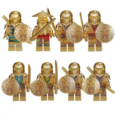 Buy Set Of 8 Pcs Ninjago Mini Figures Kai Jay Sensei Wu Master Building Blocks Toys • 11.99£