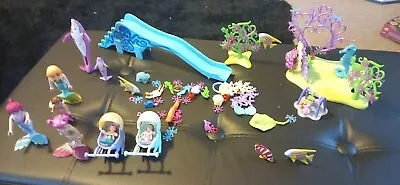 Buy Playmobil Mermaid Bundle - Dolphins, Baby Carriage, Seahorses, Slide And More • 4.99£