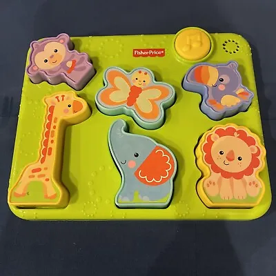Buy Fisher-Price Silly Sounds Puzzle Developmental Baby Toy Music Jungle Animals • 7.99£