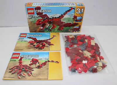 Buy Retired LEGO Set 31032  Red Creatures Dragon, Snake & Scorpion   3 In 1 CREATOR • 11.99£