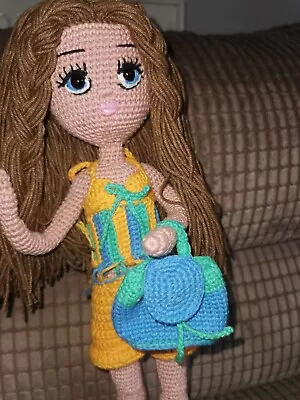 Buy Handmade Crochet Doll  Barbie Soft Doll Toy Handmade Crochet Toy Gift Christmas • 25.80£