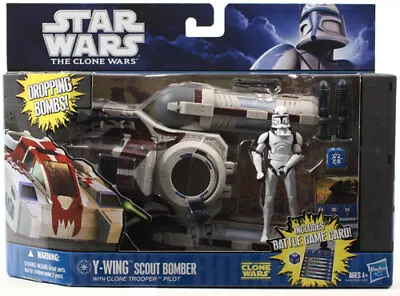 Buy Star Wars Y-Wing Scout Bomber Cloon Trooper Pilot • 98.03£