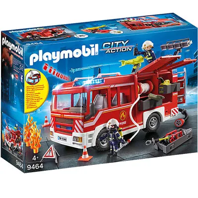 Buy PLAYMOBIL City Action Fire Engine Playset (9464) With Working Water Cannon • 39.95£