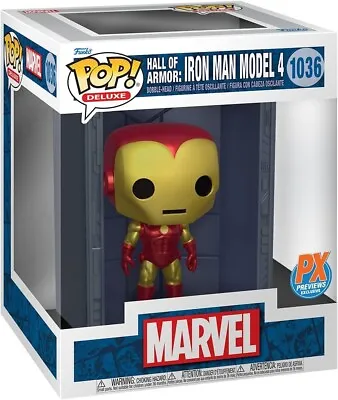 Buy Funko Pop Deluxe - Marvel Hall Of Armor Iron Man Model 4 PX #1036 GIFT IDEA RARE • 12.50£