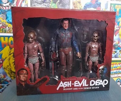 Buy Ash Vs The Evil Dead Ash Vs Demon Spawn 7  Scale Action Figure Set Neca • 120£