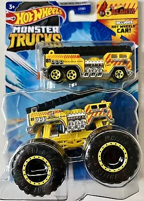 Buy Hot Wheels Monster Trucks 5 Alarm Truck 1:64 New + Bonus Die Cast Fire Truck Car • 13.42£