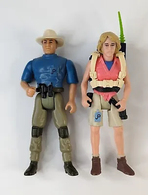 Buy Jurassic Park Figures 1993 Dr. Alan Grant & Ellie Satler Kenner Toys • 15.99£