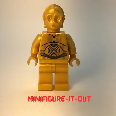 Buy Genuine Lego Star Wars Minifigure SW0161a C-3PO Pearl Gold With Pearl Gold Hands • 5.45£