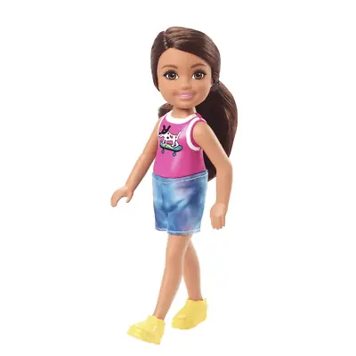 Buy Barbie Club Chelsea Pink Top Brown Hair Doll Toy New Kids Toy Mattel • 9.99£