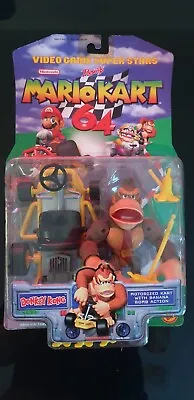 Buy Toy Biz Nintendo 64 Mario Kart Figure Go Kart Donkey Kong RARE • 599£