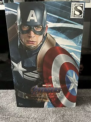 Buy 1/6 Hot Toys Mms607 Avengers Endgame Captain America (stealth Suit) Exclusive • 399.99£