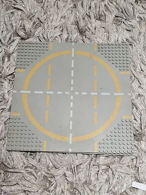 Buy Lego Base Plate - Moon Space Road Landing Pad Yellow Circle Pattern - 6099 • 12.99£
