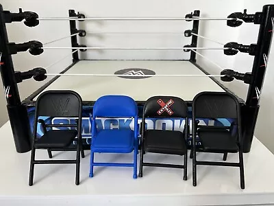 Buy WWE Chairs X 4 Wrestling Figure Accessories Mattel Elite WWF COMBINED P&P • 9.99£