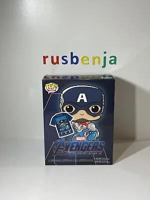 Buy Funko Pop! Marvel Avengers Engame Pop And Large T-Shirt Captain America • 19.99£