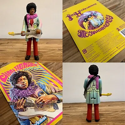 Buy Reaction / Super7 🔸 Jimi Hendrix Figure 🔸 Are You Experienced 🔸 Card Fresh • 12£