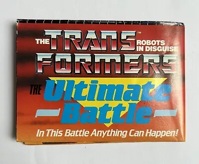 Buy G1 Hasbro Transformers Ultimate Battle Catalogue Paperwork Booklet Poster 1986 • 9.99£