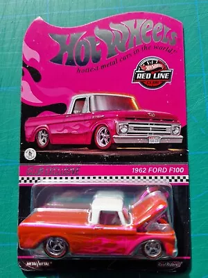 Buy Hot Wheels RLC Redline Club Exclusive 1962 Ford F100 Pink HNL11 • 44.99£