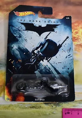 Buy Die-Cast Mattel Hot Wheels Batman The Dark Knight Bat-Pod 4/6 • 9.99£