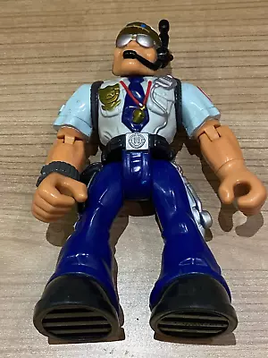 Buy Fisher Price Rescue Heroes Police Officer Toy Poseable Figure 1998 • 4.99£