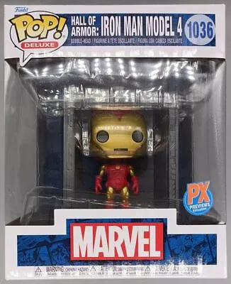 Buy #1036 Hall Of Armor: Iron Man Model 4 Deluxe Marvel Funko POP With POP Protector • 15.99£