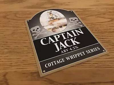 Buy Captain Jack Sparrow Pirates Of The Caribbean Beer Pump Clip Cottage Whippet Dog • 2.49£