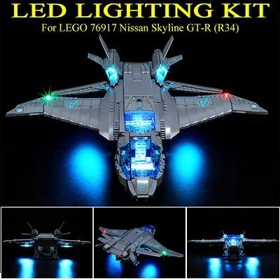Buy LED Light Kit For Marvel The Avengers Quinjet Compatible With LEGO 76248 Set • 22.78£