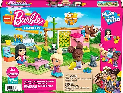 Buy Mega Construx Barbie Animal Grooming Station • 10£
