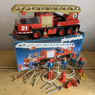 Buy Vintage Playmobil 3525 Fire Engine Boxed 1981 • 34.99£