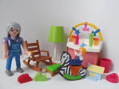 Buy Playmobil Dollshouse Nursery Furniture, Figures & Toys: Grandma Babysitting NEW • 15.49£