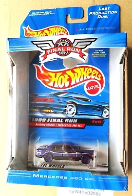 Buy Hot Wheels 1999 Issue ' Final Run '  Special Boxed Edition Mercedes 380 Sel • 25£