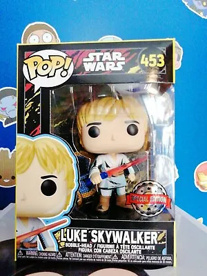 Buy Star Wars Retro Series Luke Skywalker Vinyl Figure #453 Unisex Funko Pop! Stand • 42£