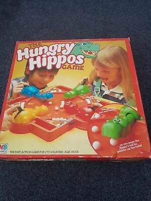 Buy THE HUNGRY HIPPOS Board Game Hasbro Vintage 1980s Complete VGC • 23.99£