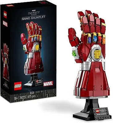 Buy LEGO 76223 Marvel Nano Gauntlet, Iron Man Model With Infinity Stones,...  • 79.96£