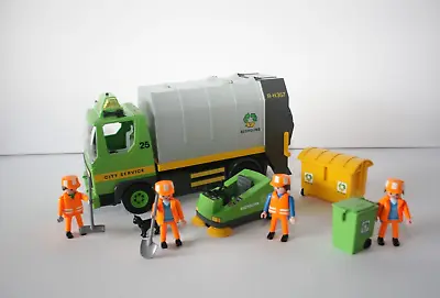 Buy Playmobil 3121 Recycling Truck Working Lights & 3790 Road Sweeper - Ref PM/01 • 24.99£