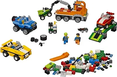 Buy LEGO 4635 Fun With Vehicles Set Cars Tow Truck Mechanic Ramp Lift Racing Garage • 17.95£
