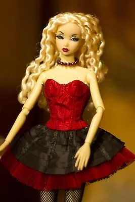 Buy Necklace With Round Garnet Beads - Fits Barbie, Fashion Royalty, Poppy Parker • 10.28£