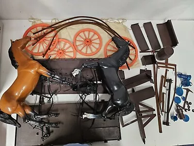 Buy Mattel Big Jim Karl May Plan Car With Accessories, And Horses, Rare • 154.35£